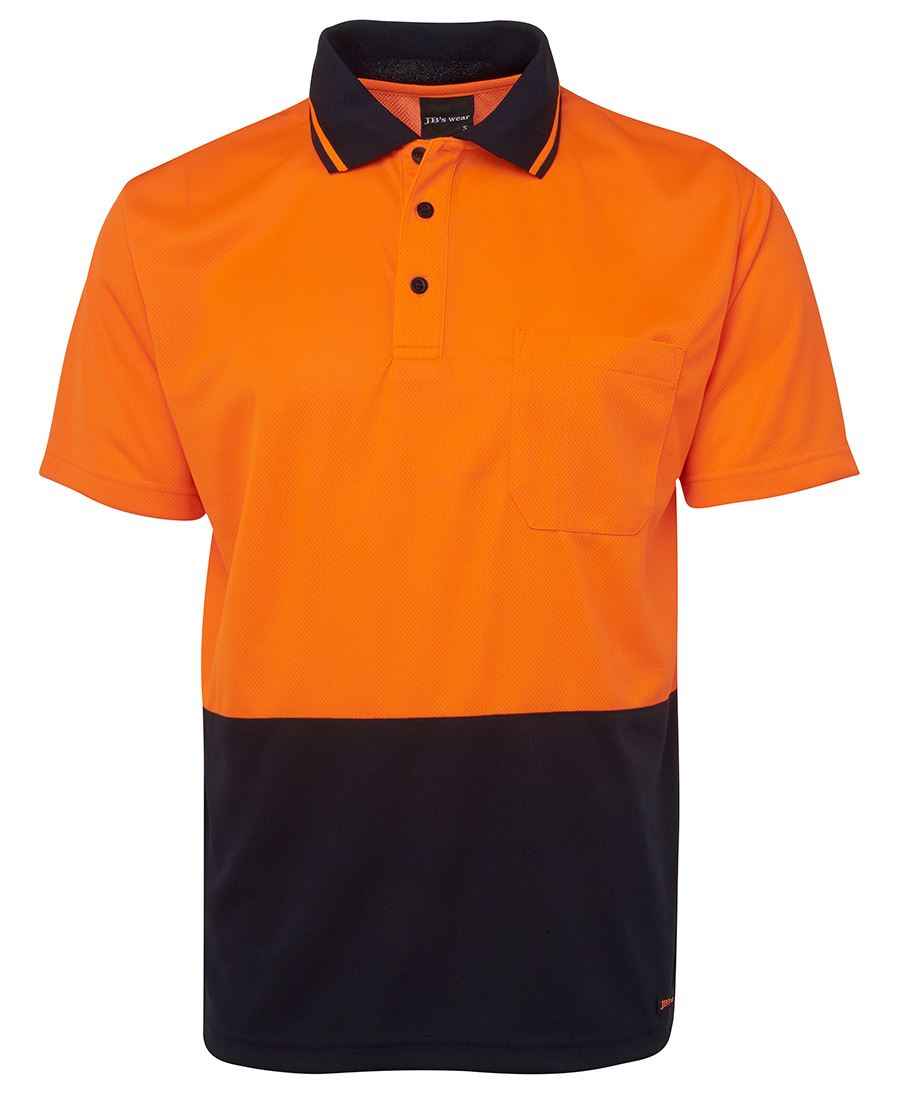 ADULTS AND KIDS HI VIS NON CUFF TRADITIONAL POLO 6HVNC