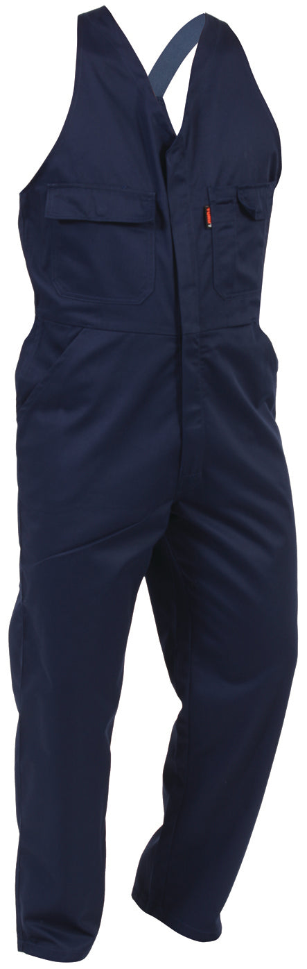 ELASTIC STRAP DOME COTTON OVERALLS EADCO
