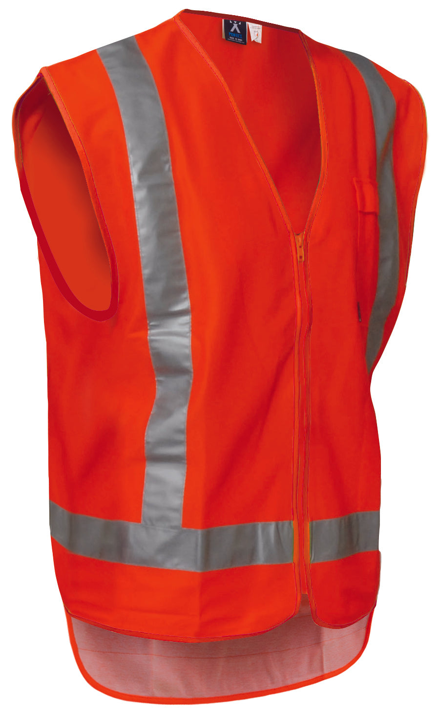 HI VIS DAY/NIGHT POLYESTER VEST ZIPPED V5M