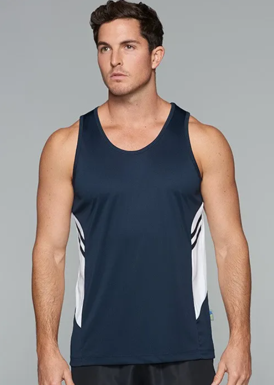 TASMAN MENS SINGLETS - 1111