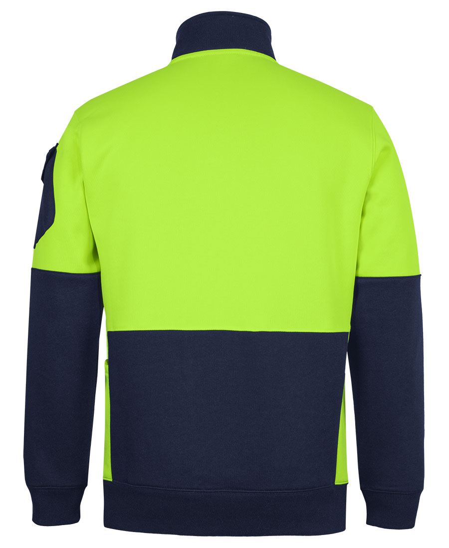 JB's 350g Hi Vis 1/2 ZIp Trade Fleece 6CHVF