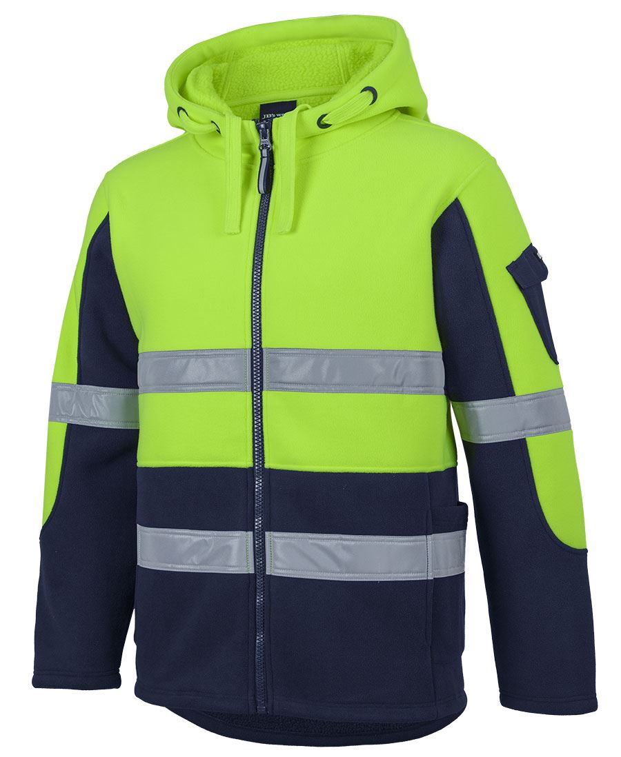 JB's Hi Vis D+N 450g Full Zip Shepherd Hoodie 6DLZ