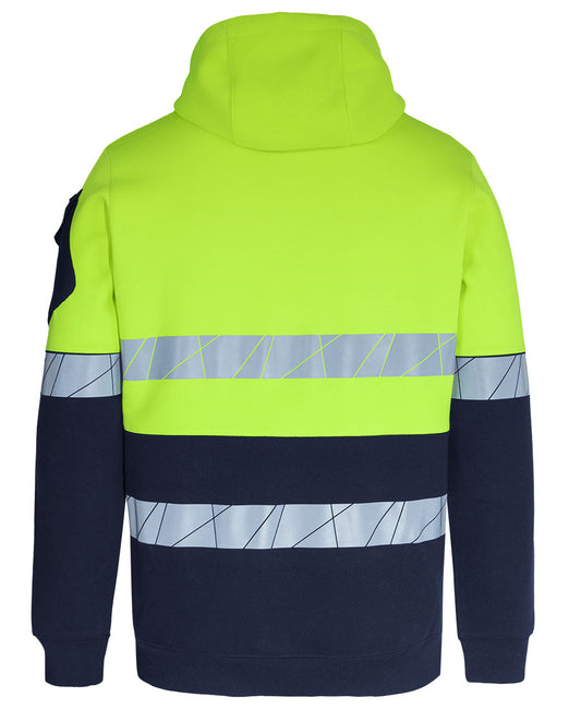 JB's 450g Hi VIs Pull Over Hoodie with Fragmented Tape 6DPFP