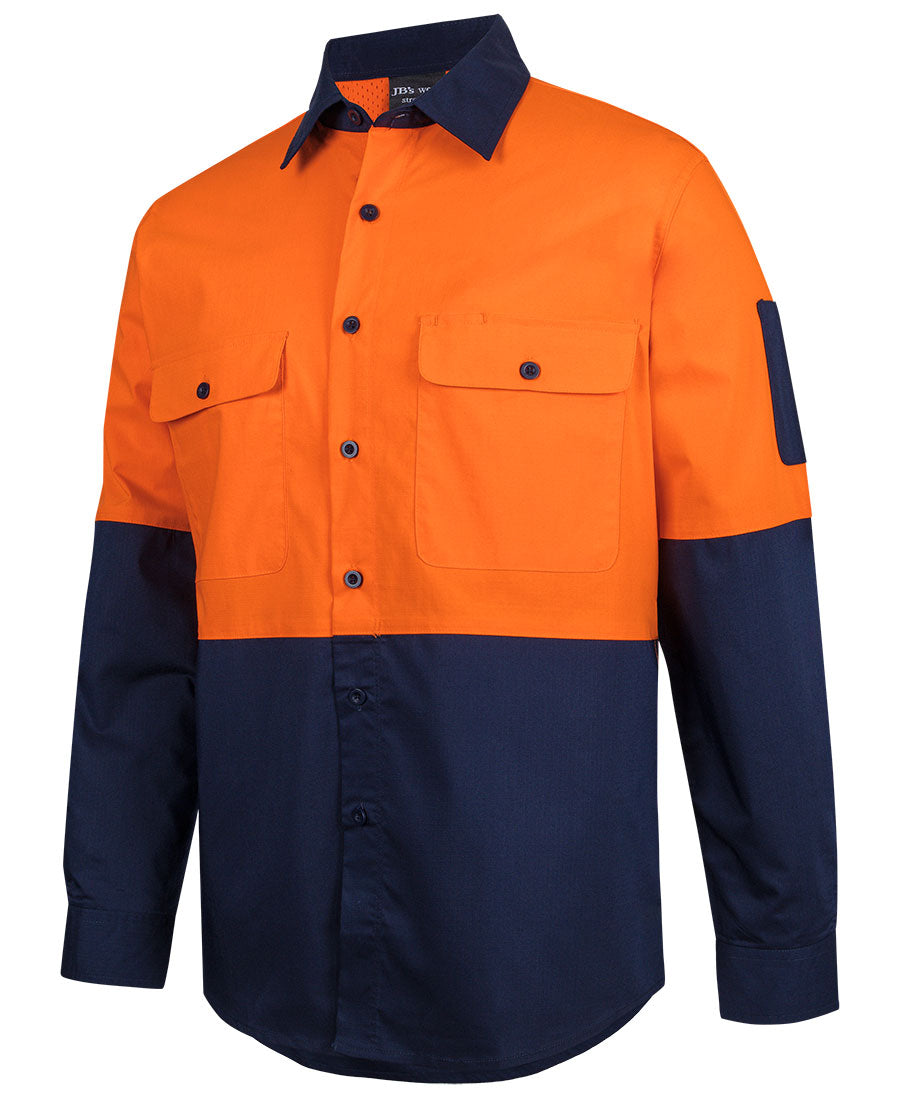 JB's Hi VIs Class F Ripstop L/S Work Shirt 6HRFL