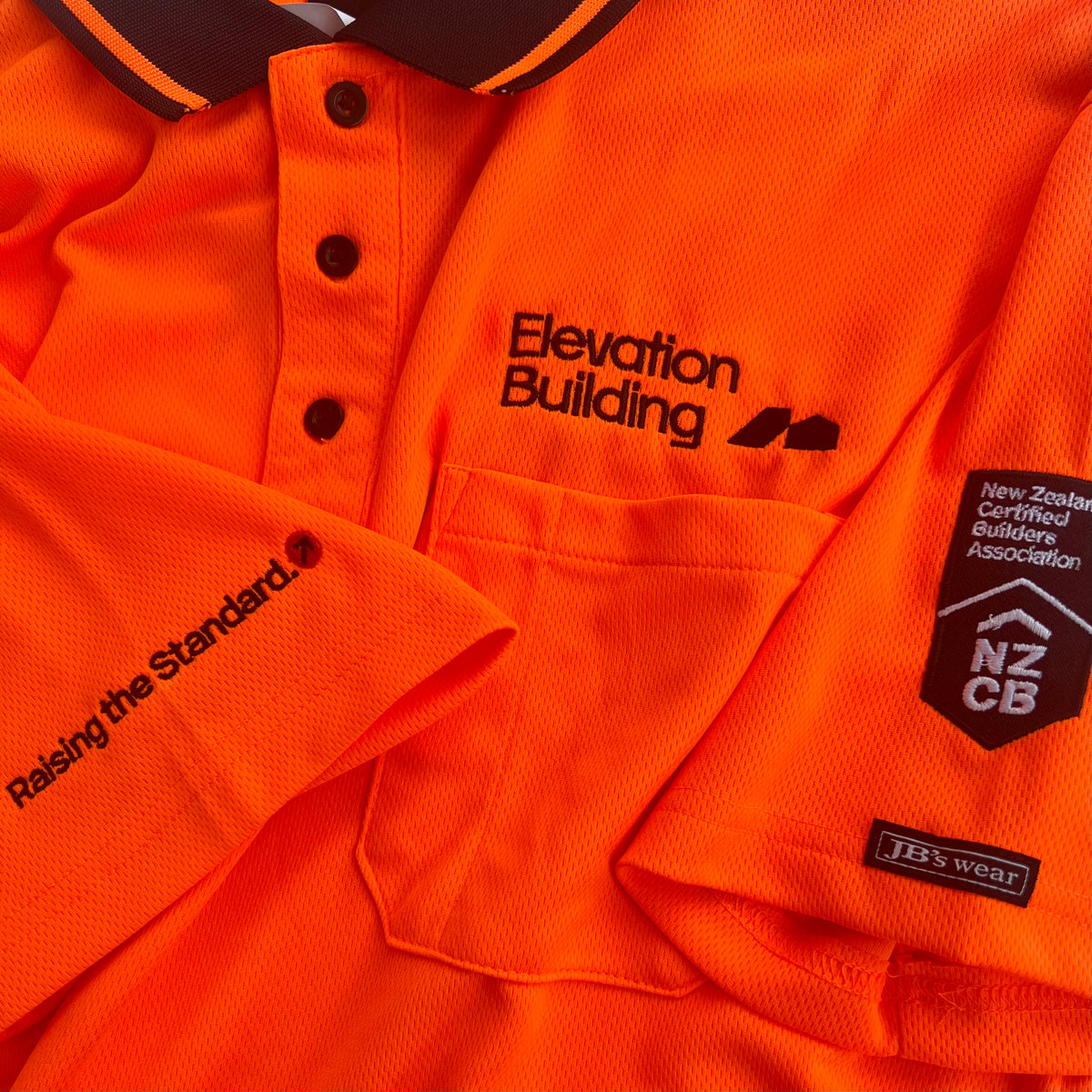 Hi vis Polo Embroidery