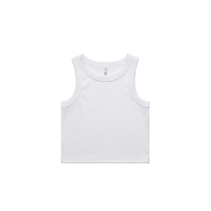 WO'S ORGANIC RIB CROP TANK - 4064G