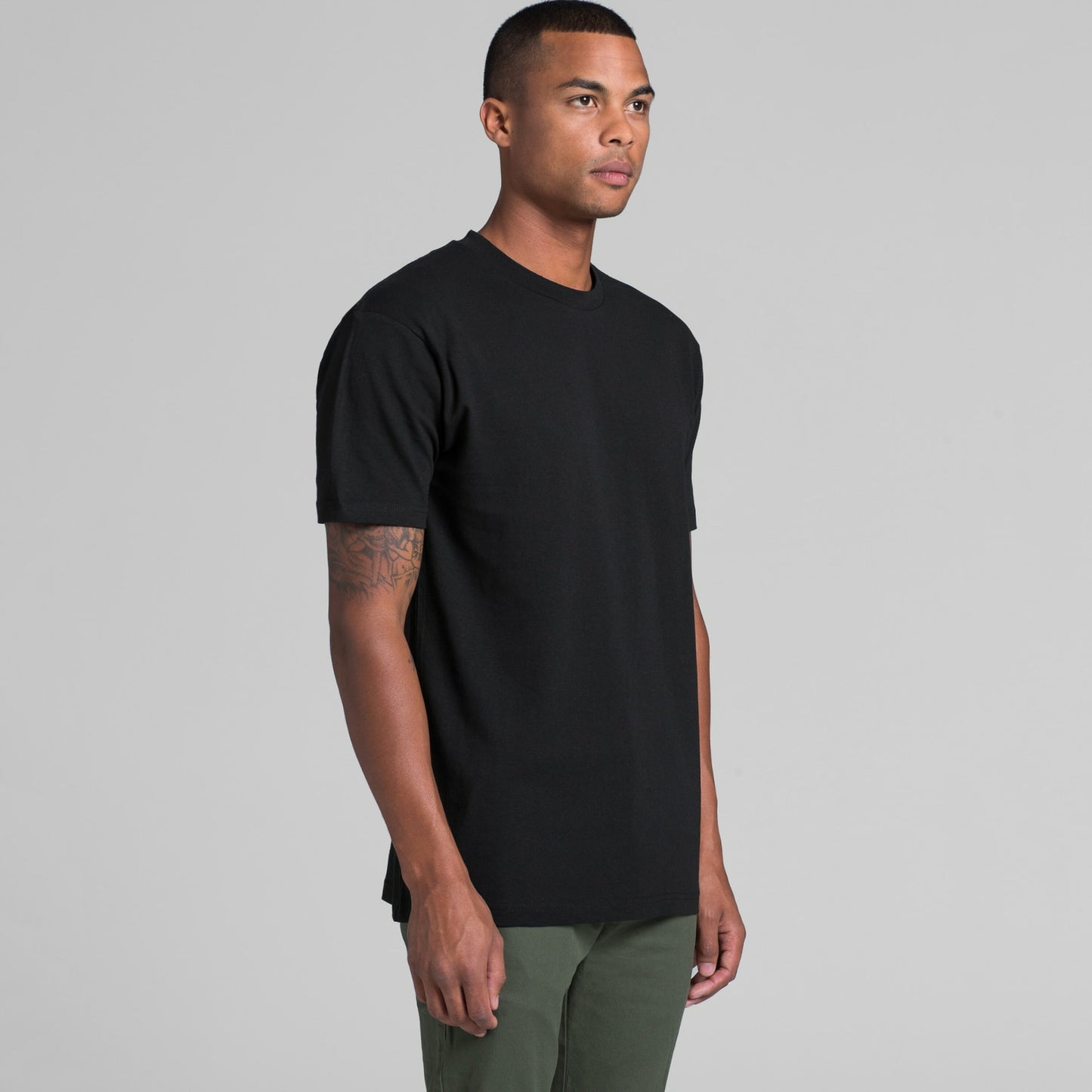 MENS BLOCK TEE (3XL-5XL) - 5050B