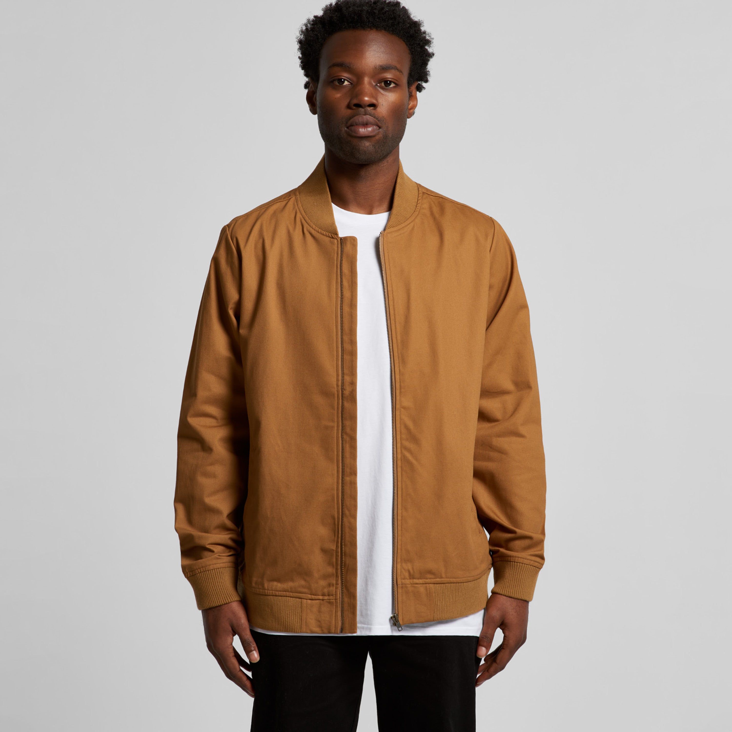 INTO THE AM Bomber Jacket - Lightweight Slim Fit Windbreaker Jacket with  Pockets for Men (Brown, Small) at Amazon Men's Clothing store