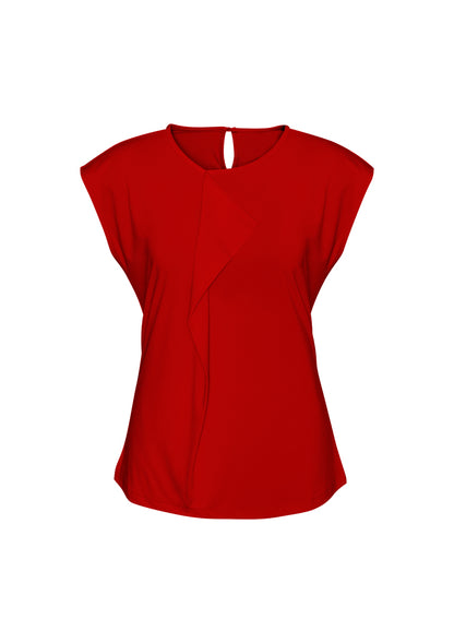 LADIES MIA PLEAT KNIT TOP K624LS
