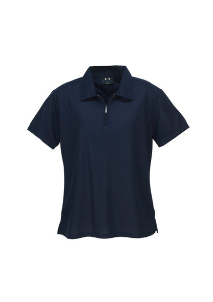 LADIES MICRO WAFFLE POLO P3325