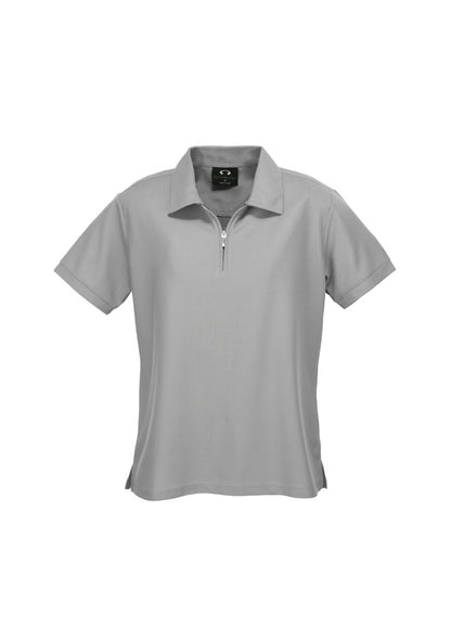 LADIES MICRO WAFFLE POLO P3325