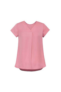 WOMENS KAYLA V-NECK PLEAT BLOUSE RB967LS