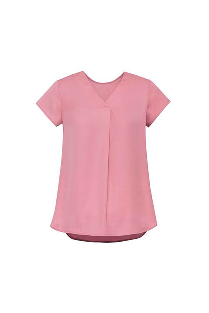 WOMENS KAYLA V-NECK PLEAT BLOUSE RB967LS