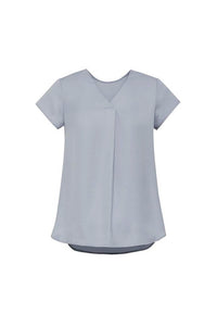 WOMENS KAYLA V-NECK PLEAT BLOUSE RB967LS
