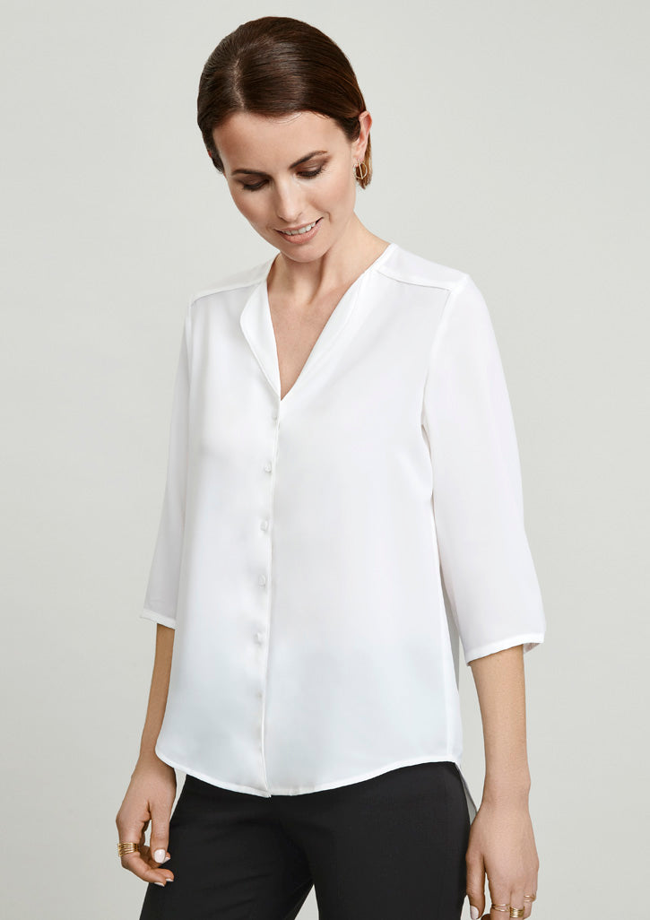 LILY LADIES LONGLINE BLOUSE S015LT